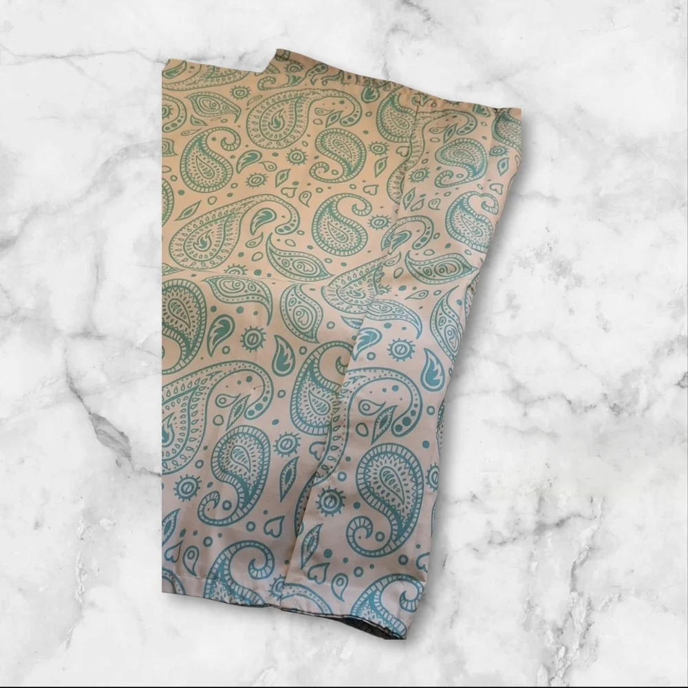 Paisley Bedding Set - Cream and Green Liverpool